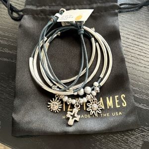 NWT sonata trio Lizzy James bracelet purple leather small and medium available